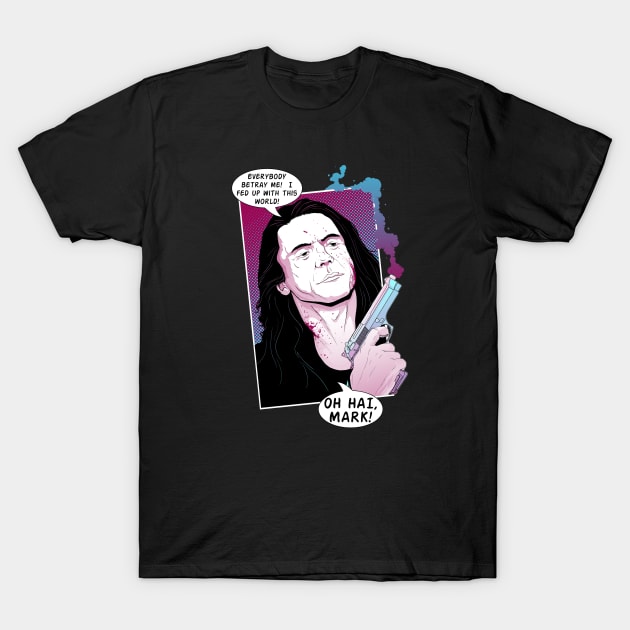 Oh Hai Mark T-Shirt by blackdrawsstuff